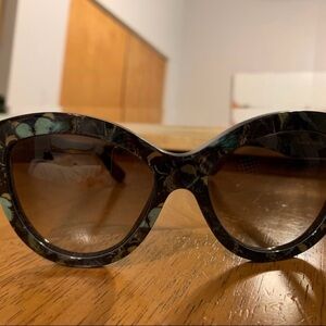 Valentino Garavani Black Floral Sunglasses